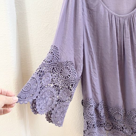 Unique Spectrum EUC Lavendar Blouse (Says Sz 2X but fits like 1X) - Picture 2 of 9